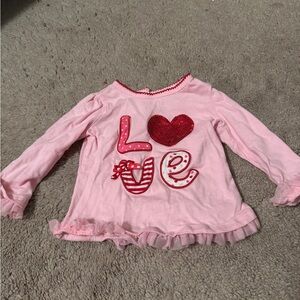 Koala Kids Pink Long Sleeve Love Tee
